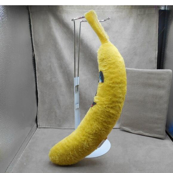 Vintage 1989 Shalom Toy Co Plush Banana Happy Face 12" - Picture 5 of 8